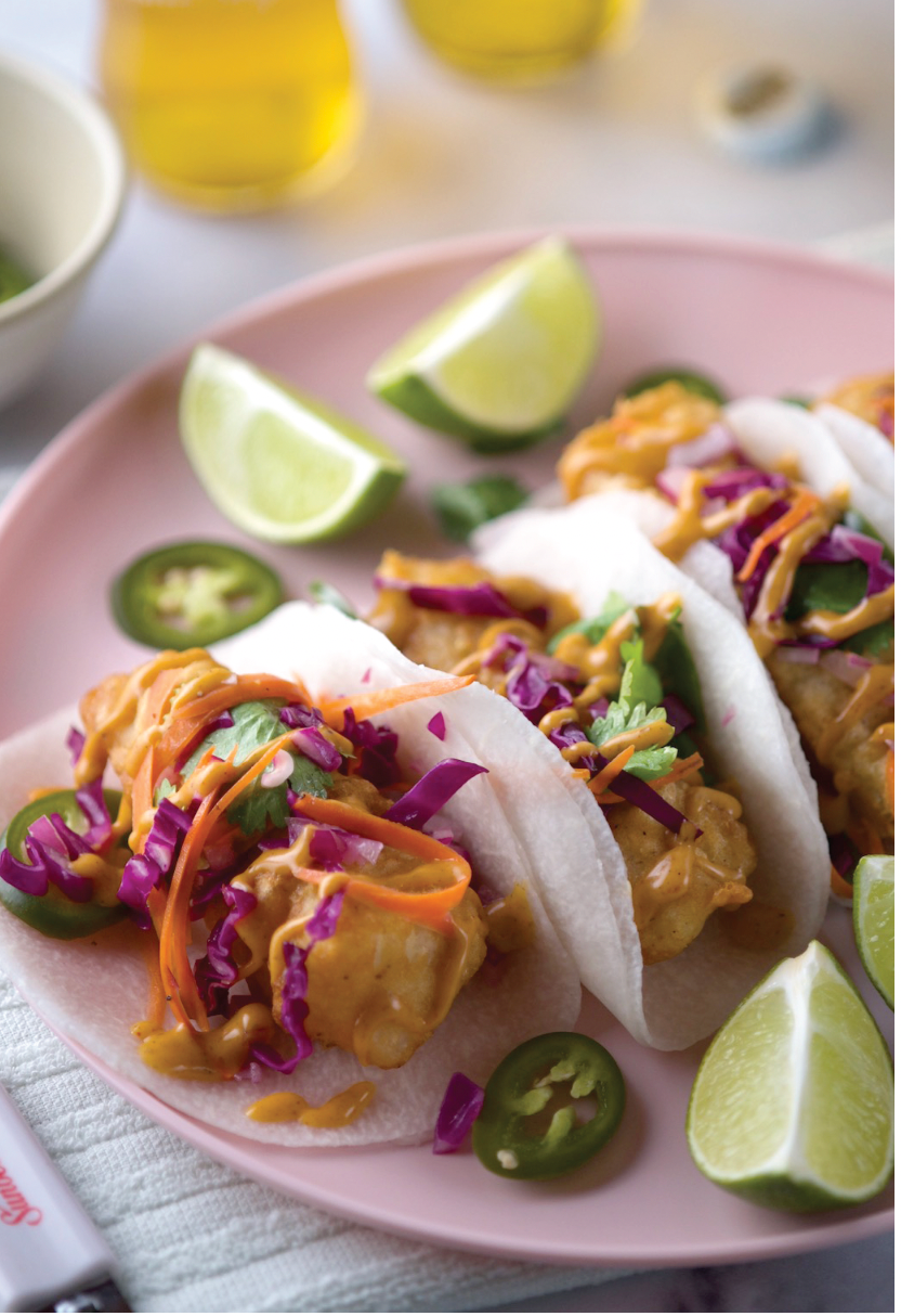 Fish Tacos w/ Jicama Wraps